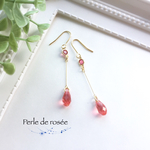 スワロドロップのスウィングピアス/イヤリング          