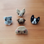 犬のフェルト画鋲