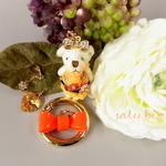 saly☆きせかえ☆ぬいぐるみクマさんのキーホルダ