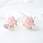 ✿ 桜とビジューの春ピアス ✿ 桜