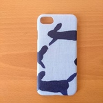 *受注製作*ミナペルホネン*run run run ブルー*mina perhonen*iPhoneケース*iPhoneカバー*スマホケース*スマホカバー