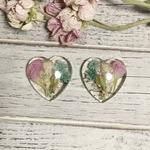 ドライフラワーハートピアス＊イヤリング