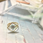 ドライフラワー リング レジン