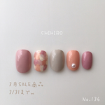 3月SALE商品 3/31まで ネイルチップ No.136