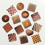 チョコレートのフレークシール 15種アソート 送料無料