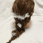 かすみ草    髪飾り