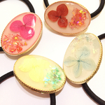 キラキラ紫陽花 ヘアゴム レジン