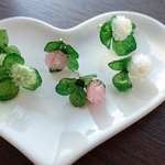 シロツメクサとクローバーのピアス
