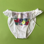【Reluxy】〜flower garden〜ショーツ ホワイト×レッド