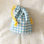 コップ入れ☆水色ギンガムチェック☆