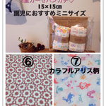新柄♡2枚！名入れ可☆選べるふんわりミニガーゼハンカチ