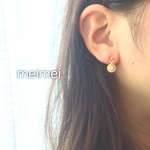 【再販】小さなクリスタルとゴールドピアス*イヤリング*ノンホールピアス*