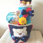 おひさまラトルのおむつケーキ   出産祝い