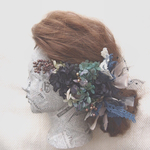 mmmaip0928様オーダー　nasubi プリザーブドフラワーとチュールのヘッドドレス