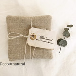 リネンのシンプルコースターset＊