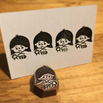 女の子『マタネ』はんこ＊消しゴムはんこ＊