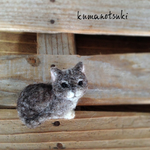 ◇小さなキジトラブローチ