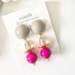 Vivid Pink♡ボリュームピアス