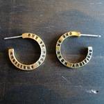 リングピアス　お好きな文字で刻印します♪（プレーンタイプ）