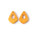 BSC-211-G【4個入り】ミニダイヤモンドウッドビーズ,rhombus Wooden Beads 