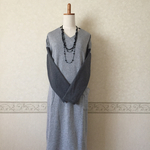  Vネックワンピース  2カラー