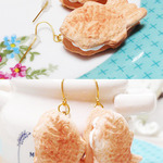 たい焼きピアス★イヤリング変更ＯＫ★スイーツデコアクセ★
