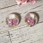 ドライフラワーサークルピアス＊イヤリング