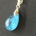送料無料 有り ☆ サンタマリア産 ディープブルー・アクアマリンのネックレス［silver925 ］