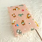 ≪再販≫柴犬に家族が増えました☆文庫本sizeのブックカバー(ピンク)