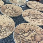 ウミウシのコルクコースター【2枚セット】