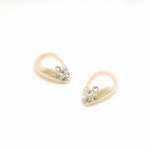 ドロップパールカボションピアス/イヤリング