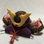 ちりめん細工・端午の節句 かぶと飾り