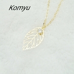 キラキラリーフネックレス
