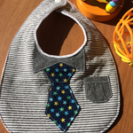 【再販】ネクタイ付スタイ(黒)