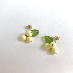 パールのミモザイヤリング、ピアス