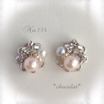 ペールピンクパール☆ピアス