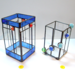 ステンドグラスの器（ビー玉使用タイプ）A&B