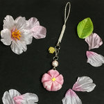 桜の練りきり 根付 黄色
