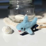 【再販】小さなサメさんのヘアクリップ<みずいろ>