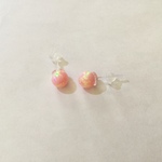けいこ様専用☆桜色  京都オパールのひと粒ピアス