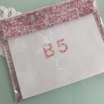 再販リバティビニコのB5クリアポーチ＊ジェニーズリボンズ