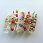 押し花レジンバレッタ