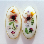 押し花レジン イヤリングorピアス