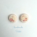 ビーズ刺繍のピアス(17) 