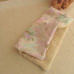 再販*8重ガーゼ大判ハンカチ*lavenderpinkメルヘン木馬*20~22サイズ