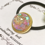 [再販♪] 春色のプリズム ヘアゴム レジン