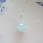 ☆14kgf☆5Aアクアマリンネックレスチャーム（433）