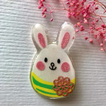 春！ブローチ！イースターうさちゃん