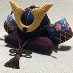 ちりめん細工・端午の節句 かぶと飾り