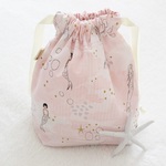 【asamifull様専用】Little mermaid Pinkの巾着袋【送料無料】